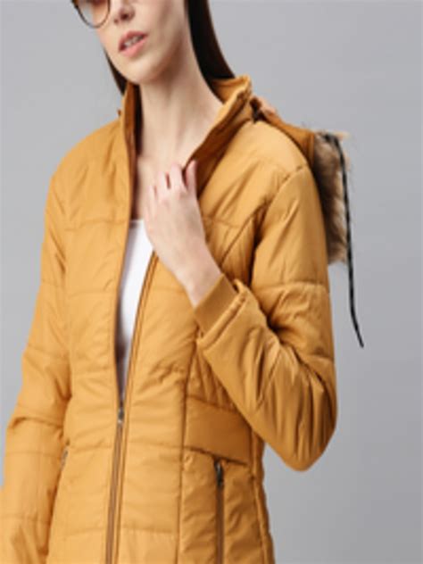 mustard padded jackets for women.